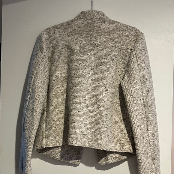 Calvin Klein Open-Front Blazer – Cream with Black Speckling - Picture 5 of 8